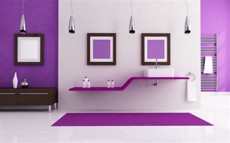 Hd Interior Design Purple Wallpaper Download Free