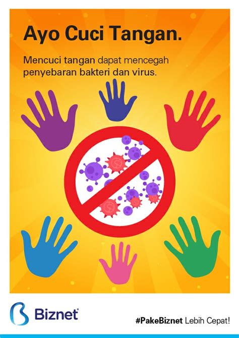 Poster Kebersihan Tangan Lakaran
