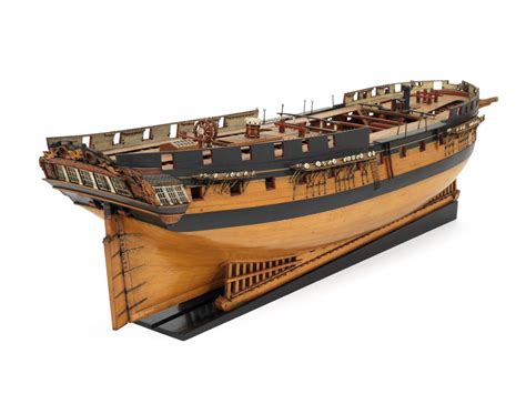 Gun Frigate National Maritime Museum Arsenal Wooden Model Boats Ship Of The Line Hulled