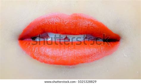 Sexy Sensual Red Lips Mouth Open Stock Photo 1025328829 Shutterstock