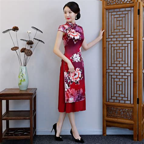 Shanghai Story New Arrival 2018 Vietnam Aodai Dress Long Cheongsam