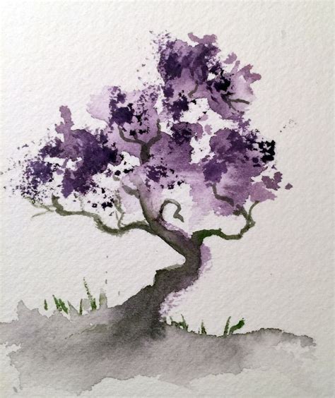 Bonsai Tree Painting Watercolor Projects Watercolor Art