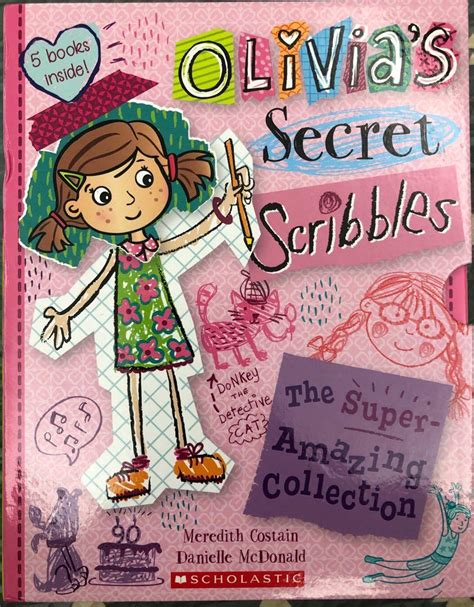 英文橋梁書 Olivias Secret Scribbles 5 Books 初小 幼稚園 Scholastic 書本 And 文具 小朋友
