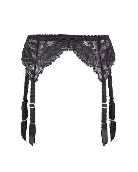 yara suspender in black by agent provocateur all lingerie