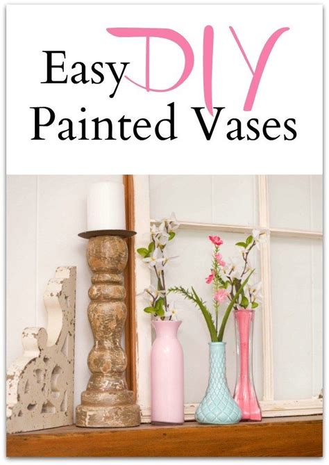 Easy Diy Painted Vases Diy Painted Vases Easy Diy Paint Painted Vases