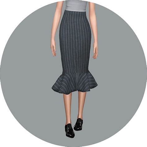 Mermaid Line Midi Skirt V1 Pattern At Marigold Sims 4 Updates