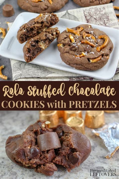 We're not only giving you chocolate chip cookies, but 19 new. Rolo Stuffed Chocolate Cookies Recipe with Pretzels
