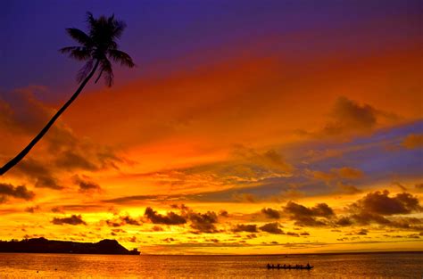 61 Tropical Island Sunset Wallpapers Wallpapersafari
