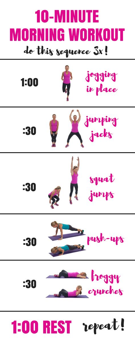 Use This 10 Minute Workout To Jumpstart Your Morning Morning Workout