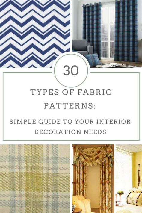 30 Types Of Fabric Patterns Simple Guide To Your Interior Decoration Needs