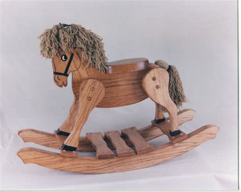 Small Classic Handcrafted Hand Painted Classic Wooden Rocking Horse