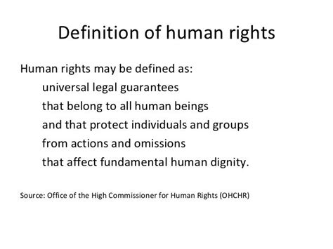 Human Rights Framework