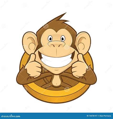Monkey Giving Two Thumbs Up Stock Vector Illustration Of Clipart