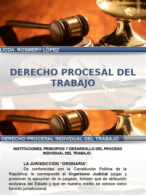 Derecho Procesal Laboral Iii Final Jurisdicción Ley Procesal