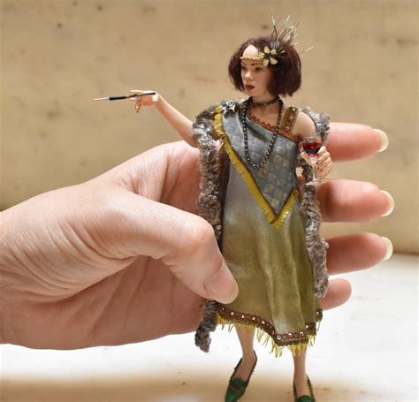 Ooak Art Doll 112 Scale Miniature Sculpture Miniature Etsy