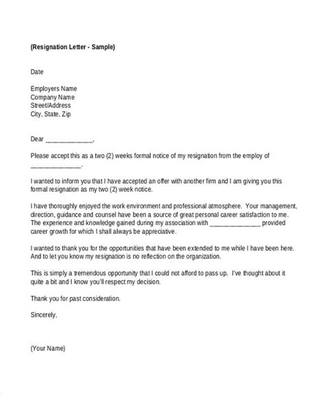 50 Simple Resignation Letters Word Pdf Docs Free And Premium Templates