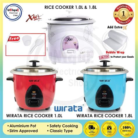 xma electric rice cooker 1 0l wirata rice cooker 1 0l 1 8l smart rice cooker 1 0l 1 8l