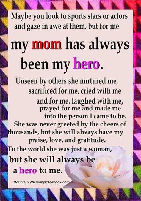 My Mommy Hero I Love Mom Miss You Mom My Hero Essay