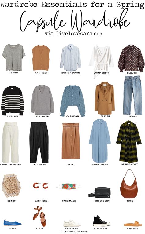 Spring Capsule Wardrobe Essentials Livelovesara