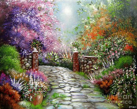 My Secret Garden Painting By Bella Apollonia Fine Art America
