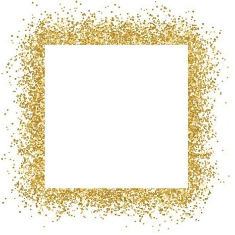 Free Vector Gold Glitter Frame Sparkles On White Background