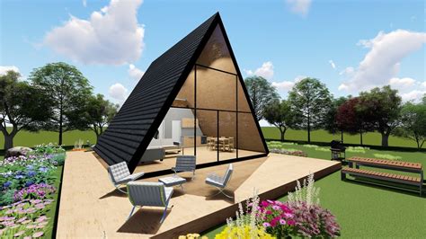 3d Model Triangle House Design Cgtrader