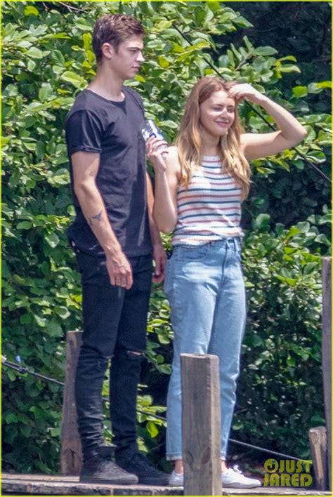 After Movie Set Photos Josephine Langford And Hero Fiennes Tiffin Film