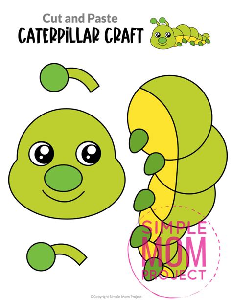 Free Printable Of 3d Caterpillar Templates
