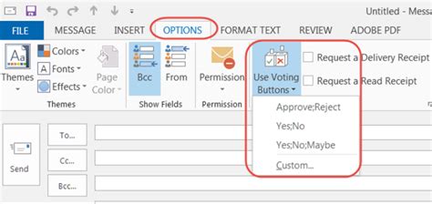 Voting Buttons In Outlook One Minute Office Magic