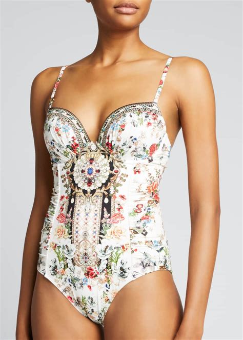 Camilla Moulded One Piece Swimsuit With Ruching Bergdorf Goodman