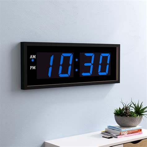 Digital Wall Clock With Led Numeral Ruby Karns Blog