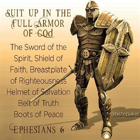 Armor Of God Ephesians 610 18 Illustrated Bible Verse Christian