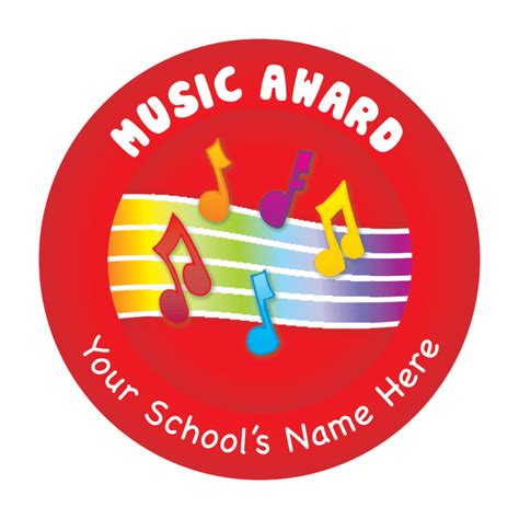 This music note sticker is a perfect gift for friend or family. Musical Note Award Stickers | School Stickers