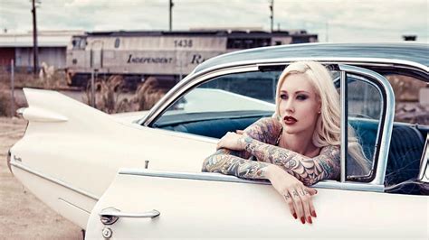 Sabina Kelley Hot Blonde Ink Car Hd Wallpaper Peakpx