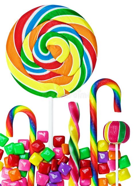 Colorful Swirly Lollipops Stock Image Image Of Orange 16550947