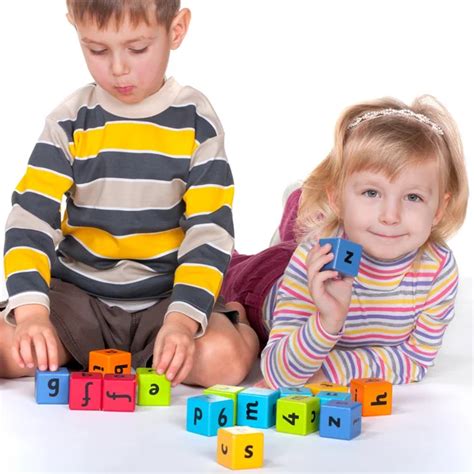 Children Playing Blocks — Stock Photo © Sergiyn 8721533