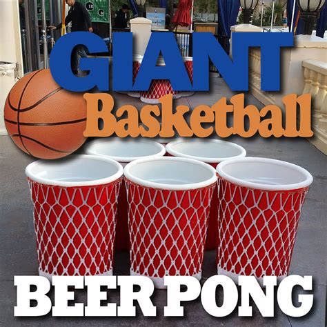 Why Play Regular Beer Pong When You Can Play Giant Basketball Beer Pong