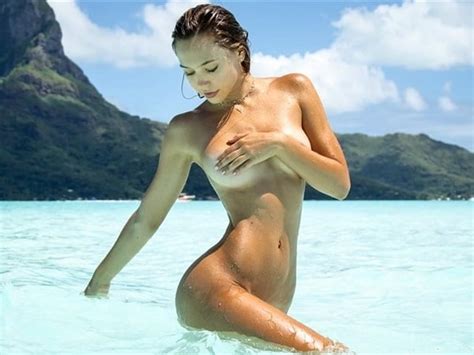 Alexis Ren Barely Covered Nude Photo Shoot