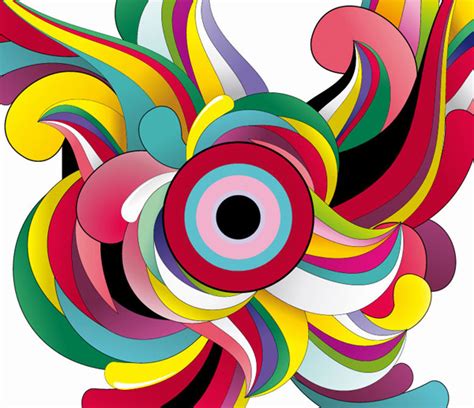 Vibrant Vector Shapes Abstract Background Welovesolo