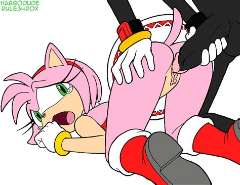 Rule 34 Amy Rose Anthro Ass Erection Female Female On Top From Behind Fur Glans Green Eyes