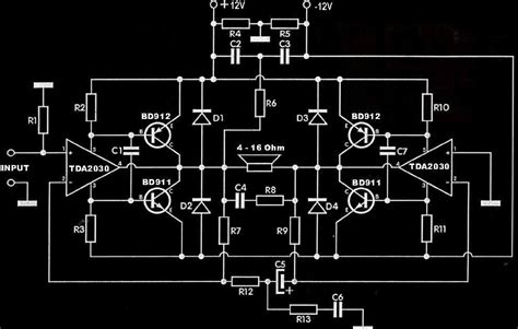 Skema Amplifier Tda 2030