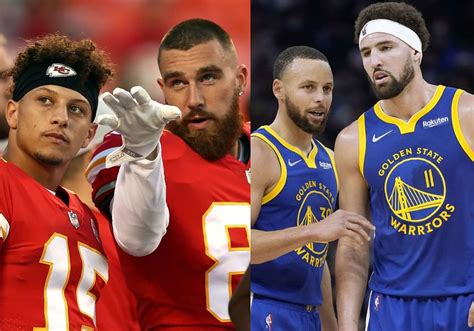 Patrick Mahomes And Travis Kelce Set To Faceoff Against Stephen Curry