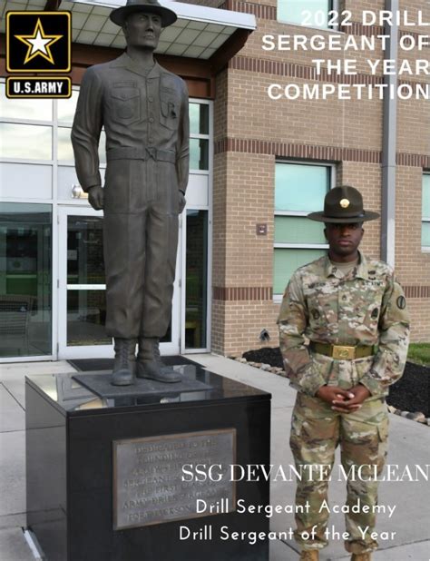 Drill Sergeant Academy 2022 Drill Sergeant Of The Year Ssg Devante