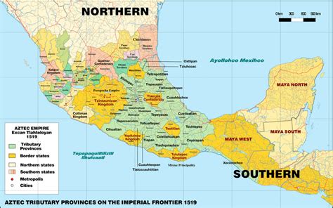 Territorial Organization Of The Aztec Empire Circa 1519 3613×2265