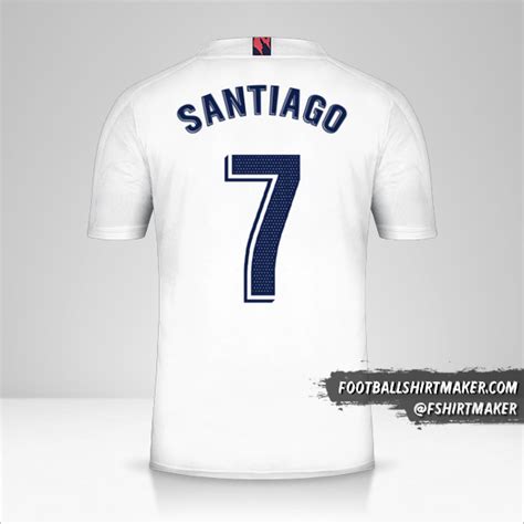 Jersey Real Madrid Cf 202021 Número 7 Santiago En 2023 Jersey Real