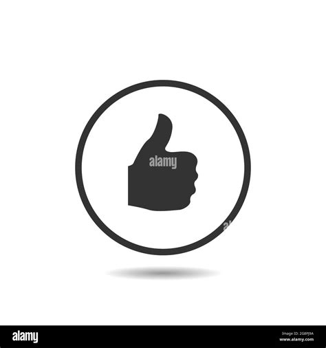 Doodle Thumbs Up Icon Or Logo Hand Drawn Gesture Symbol Line Art