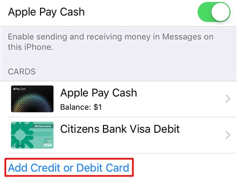 There are certain transfer limits on the cash app. How do I add a debit/prepaid card to my Apple Pay Cash ...