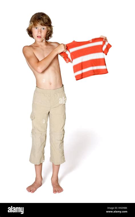 Teen Boy With Clothes That Are Too Small Stock Photo Alamy