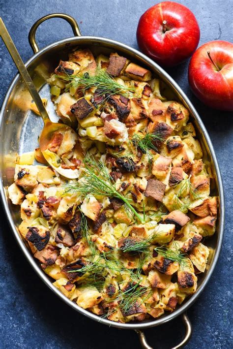 apple bacon and fennel stuffing this bread dressing is the perfect combination of sweet and