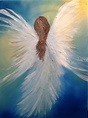 Angel painting, Angel artwork, Painting